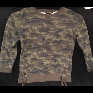 Juniors size Medium Camouflage Steve Madden top